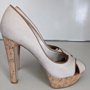 Nine West Colourcode Platform Pump White, size 8